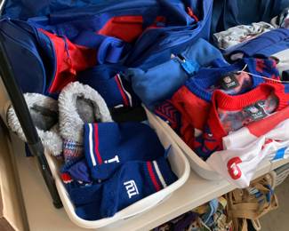 New York Giants merch.