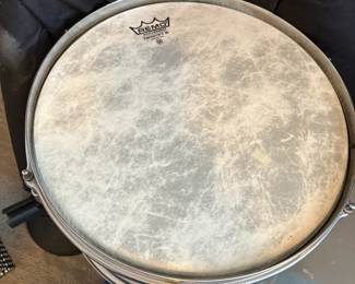 Gretsch snare drum and bag.