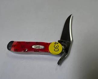 CASE XX SINGLE BLADE BONE HANDLE KNIFE