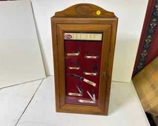 CASE XX DISPLAY CASE WITH KNIVES