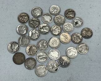 30 SILVER DIMES