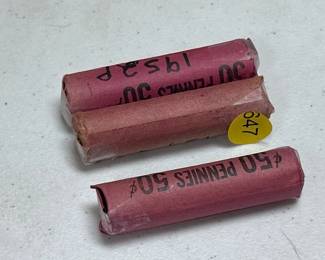 3 ROLLS OF WHEAT PENNIES
