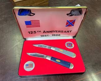 CASE XX CIVIL WAR COMMEMORATIVE 125TH ANNIVERSARY KNIFE WITH CASE
