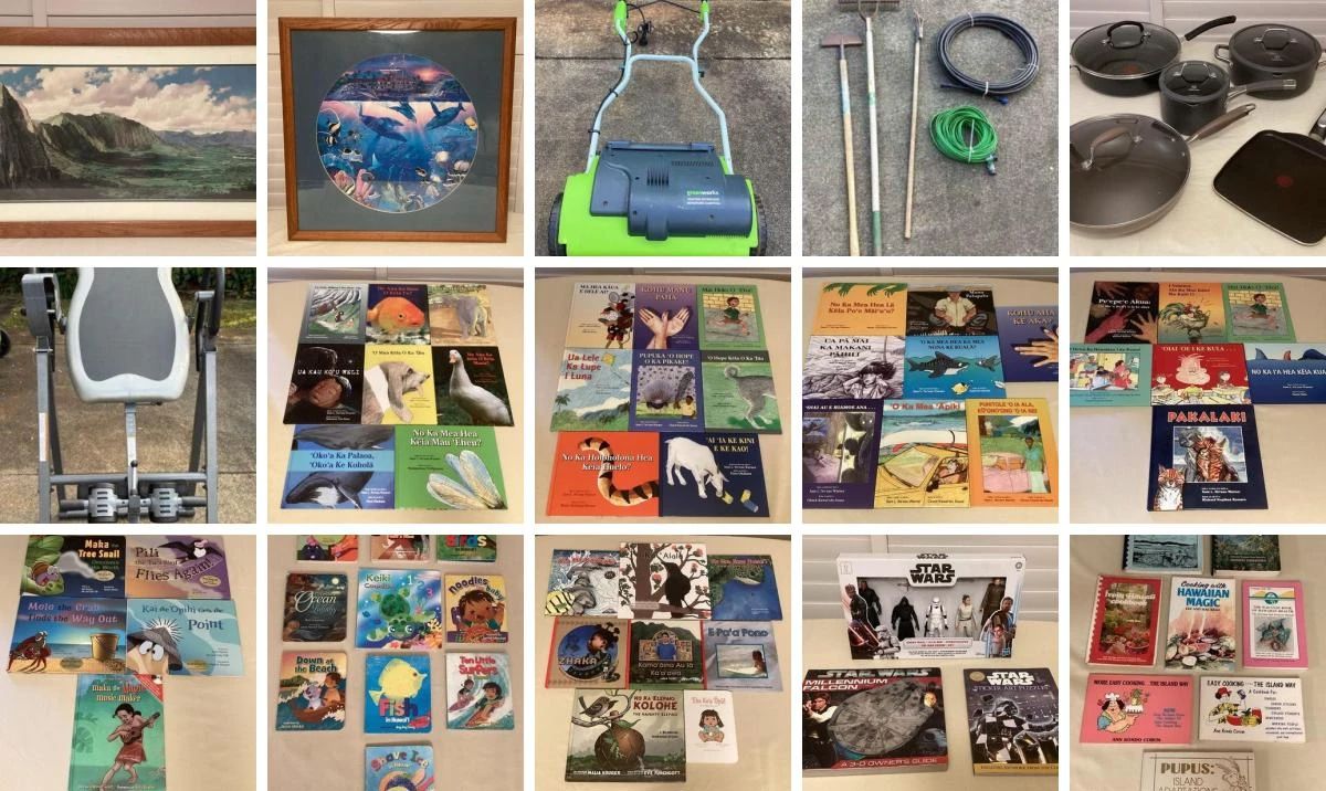 MAKAKILO MEMORIES SALE CTBids Online Auction • Bidding Ends 05/01/25 • Pickup 05/03/25
This auction features fine jade jewelry, collectibles, Hawaiiana including vintage clothing, art and books, household goods, jigsaw puzzles, bags and purses, collectible trading cards including Pokemon and Star Wars, comics and so much more! 