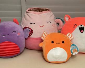 MMS037 Four Adorable Squishmallows Plushies