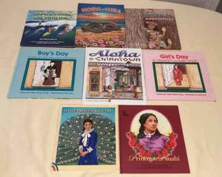 MMS122 Eight Children’s Hawaiian Hardcover Books 