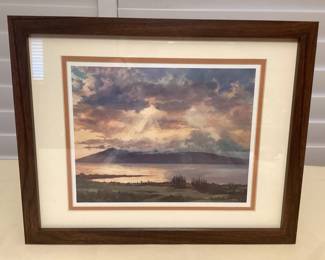 MMS245 Framed “Maui Glow” Scenic Picture By BH Freeland 