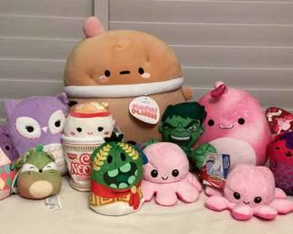 MMS240 Squishmallows & Other Fun Squishy Plushies New