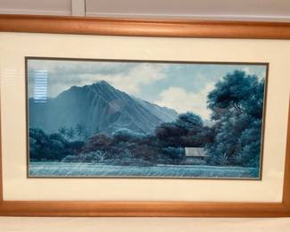 MMS086 Framed Gary Reed Scenic Picture Signed