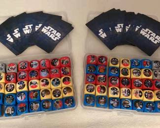 MMS231 Two Sets Of Star Wars Trading Cards & Dice