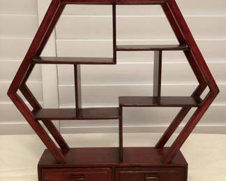 MMS206 Small Chinese Rosewood Curio Display Stand