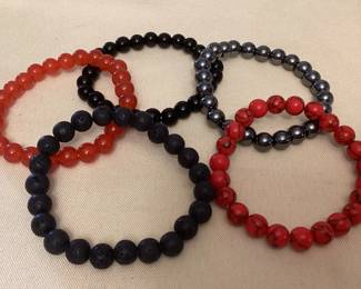 MMS150 Five Polishing Stone Bracelets New