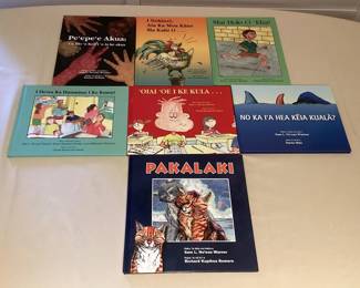 MMS010 Seven Children’s Hawaiian Hardcover Books 