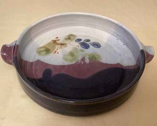 MMS194 Jeff Chang Art Pottery Serving Bowl