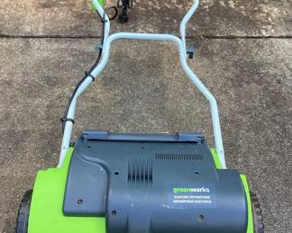 MMS003 Greenworks Electric Lawn Dethatcher 