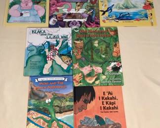 MMS121 Seven Children’s Hawaiian Hardcover Books 