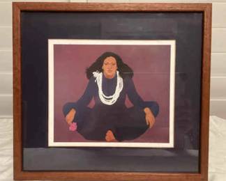 MMS205 Koa Framed Pegge Hopper Picture 
