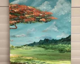 MMS201 Large Original Scenic Painting On Canvas