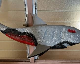 MMS089 Large Art Hanging Foam Shark