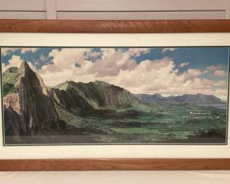 MMS001 Large Framed Gary Reed Scenic Picture Signed