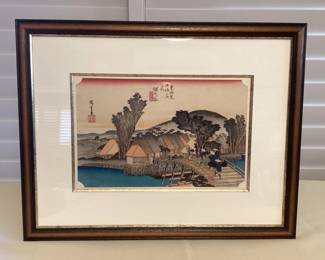 MMS048 Framed Japanese Wood Block Print