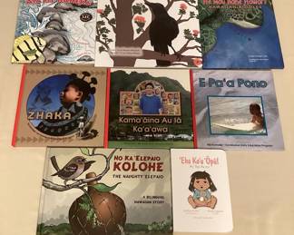 MMS013 Eight Children’s Hawaiian Hardcover Books 