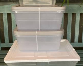 MMS108 Six Plastic Storage Bins