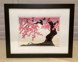 MMS143 Framed Print Of A Paper Cutting Scenic Picture By Aki Sogabi