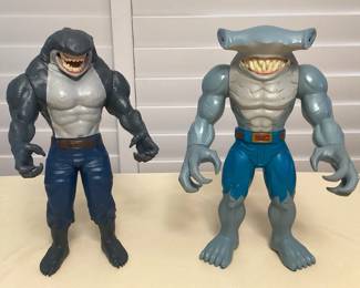 MMS246 Two Large DC Comics King Shark Posable Action Figures