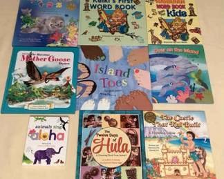 MMS119 Nine Children’s Hawaiian Hardcover Books 