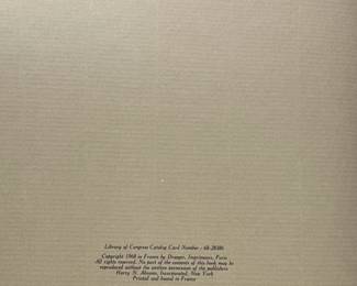 Inside page of Dali, Edited and Arranged by Max Gérard, hardcover, 1968, gold dust jacket