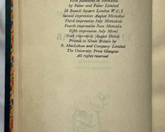 Inside page of The Complete Nonsense of Edward Lear by Holbrook Jackson, hardcover, 1951