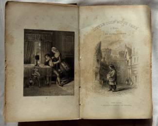 Inside pages of Little Coin, Much Care: or How Poor Men Live by Mary Howitt, hardcover, 1843