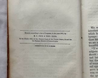 Inside page of Friends and Neighbors by T. S. Arthur, hardcover, 1859