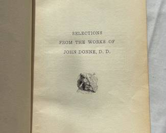 Inside page of Selections From the Works of John Donne, (1840?)