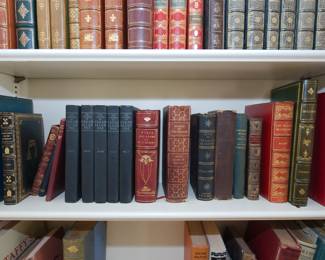 Just some of the vintage and antique books available at this sale.