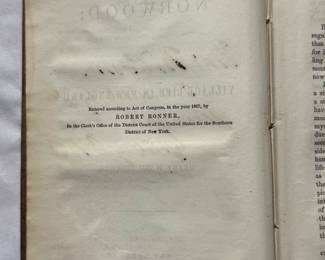 Inside page of Norwood by Henry Ward Beecher, hardcover, 1868