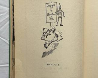 Inside page of The Tin Woodman of Oz by L. Frank Baum, hardcover, published 1918 by The Reilly & Lee Co., Chicago
