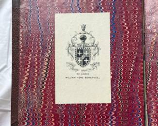 Inside cover of Washington and the American Republic by Benson J. Lossing, Volumes I–III, hardcover, 1870