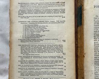 Inside page of Friends and Neighbors by T. S. Arthur, hardcover