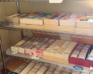 Serious collection of sports trading cards - hockey, baseball, basketball, football