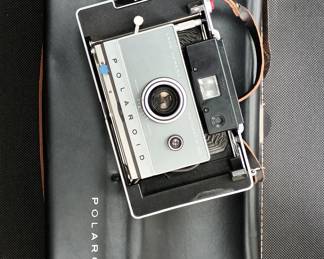 Polaroid Land Camera Automatic 100 camera and carrying case, user manual, accessories