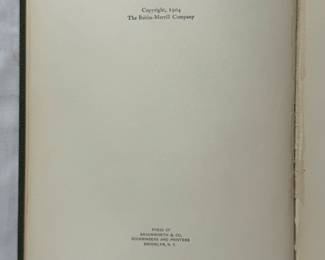 Inside pages of Out to Old Aunt Mary's by James Whitcomb Riley, hardcover, 1904