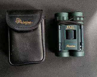 Pristine Optics 8x21 binoculars with carrying case