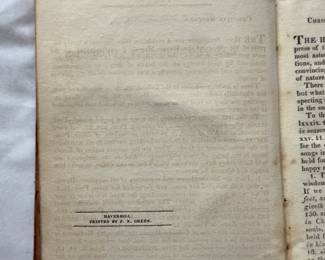Inside page of A New Concordance to the Holy Scripture by the Reverend J. Butterworth, hardcover, 1821