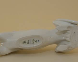 Underside of rare Bing & Grondahl Denmark 2079 Greyhound Whippet Porcelain Figurine