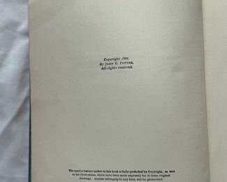 Inside page of Uncle Tom's Cabin by Harriet Beecher Stowe, hardcover, Art Memorial Edition, 1897