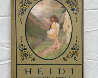 Heidi by Johanna Spyri, hardcover, gift edition, published in 1919 by J. B. Lippincott Company