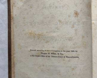 Inside page of Domestic Economy by Miss Catherine E. Beecher, hardcover, 1845