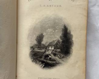 Inside page of Friends and Neighbors by T. S. Arthur, hardcover, 1859